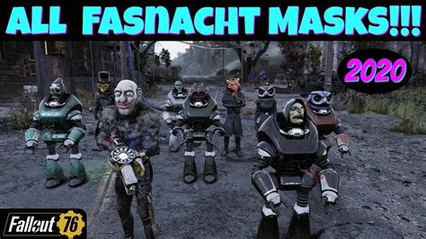 Fallout 76: All Fasnacht Masks! 2020 - YouTube