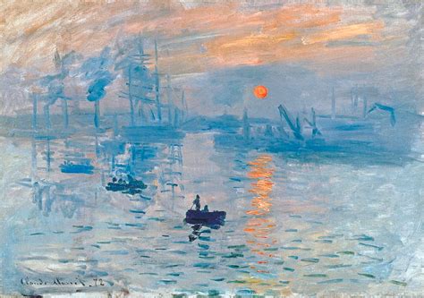 Claude Monet Impression Sunrise high Resolution Original Print Poster ...