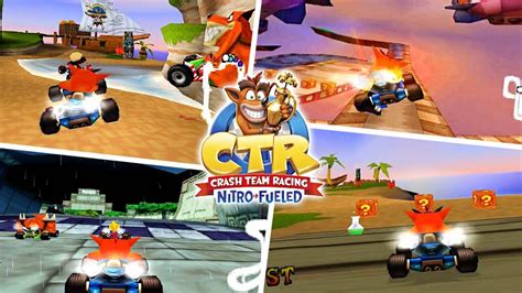 Crash Team Racing - All The Tracks | Road To Nitro-Fueled - YouTube