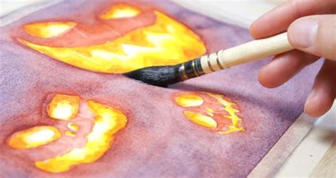 Halloween Watercolor Painting Ideas (Spooky Step by Step Paintings ...