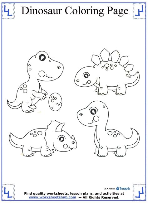 Baby Dinosaur Printable Coloring Pages - ClintonilPineda