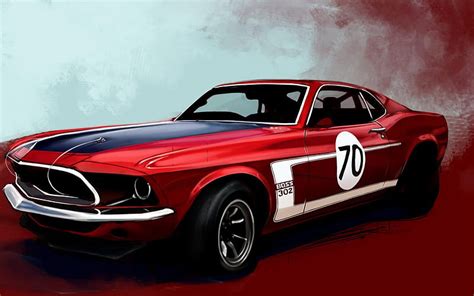 Mustang Boss 402, mustang boss, boss 302, red mustang, HD wallpaper ...