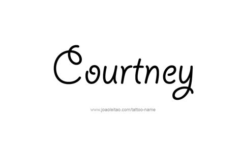 Courtney Name Tattoo Designs