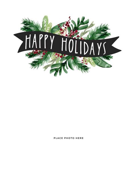 Happy Holidays Card Template – Professional Template Examples