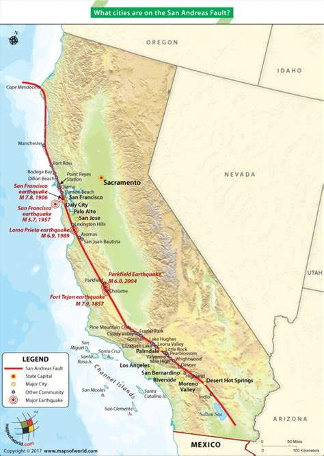 San Andreas fault line - Answers