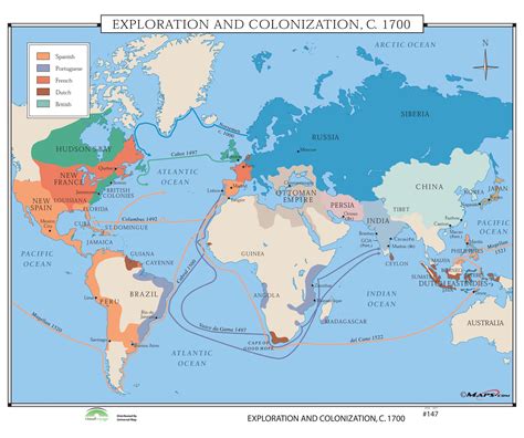 #147 Exploration & Colonization, 1700 - The Map Shop