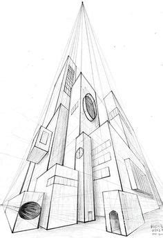 3 Point Perspective Architectural Drawing