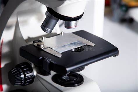 Microscope at the Medicine, Medical and Biology Laboratory Stock Photo ...