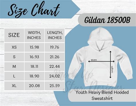 Gildan Youth Size Chart Hoodie | Portal.posgradount.edu.pe