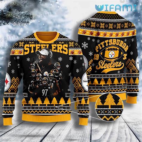 Steelers Christmas Sweater Mike Tomlin Team Pittsburgh Steelers Gift ...