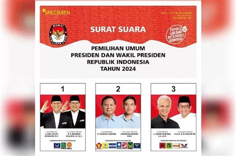 Desain Surat Suara Pemilu 2024: Sorotan pada Penampilan Paslon AMIN ...