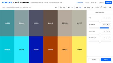 The Guide To The Coolors Color Palette Generator - Isotropic