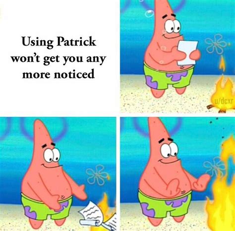 Spongebob Squarepants 10 Patrick Memes That True Fans Will Love - IMAGESEE