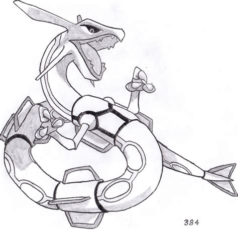 Rayquaza Drawing at GetDrawings | Free download