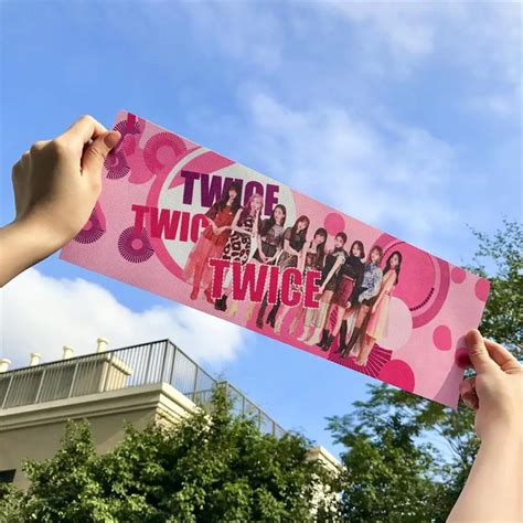 Kpop Twice Concert Airport Support Momo Sana Support Fabric Banner Hang ...