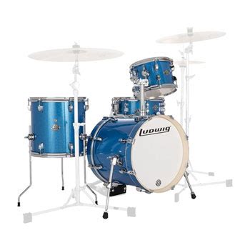 Ludwig Breakbeats Questlove Blue Sparkle Shell Pack LN131372 ...