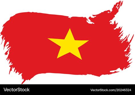 Vietnam flag Royalty Free Vector Image - VectorStock