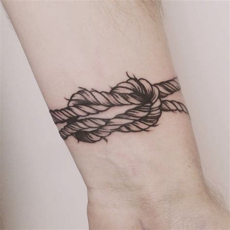 Wrist rope knot - YeahTattoos.com Trendy Tattoos, Black Tattoos, New ...