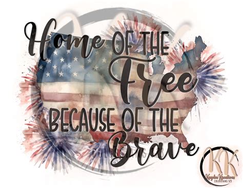 Home of the Brave PNG Digital Download - Etsy