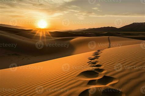 Sunset desert morocco. Generate Ai 24137006 Stock Photo at Vecteezy