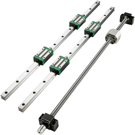 BestEquip Linear Guide Rail 2Pcs HGR20-200mm Linear Slide Rail with ...