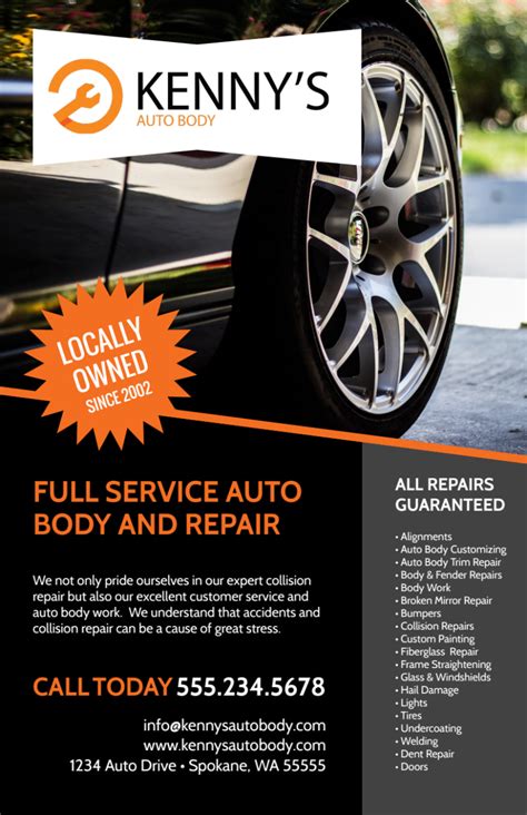 Auto Repairs Flyer Template | MyCreativeShop