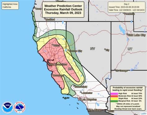 Map: Where flood risk will be highest during California atmospheric ...