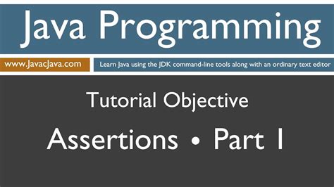 Learn Java Programming - Assertions Part 1 Tutorial (assert keyword ...