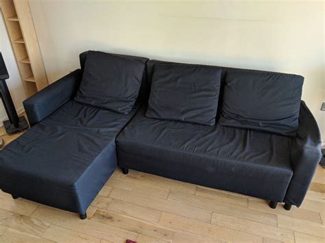 Ikea Black Sofa Bed | in New Gorbals, Glasgow | Gumtree