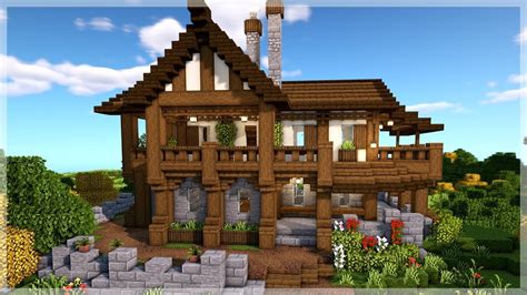 Minecraft Modern House In A Mountain - Pixel Art Grid Gallery