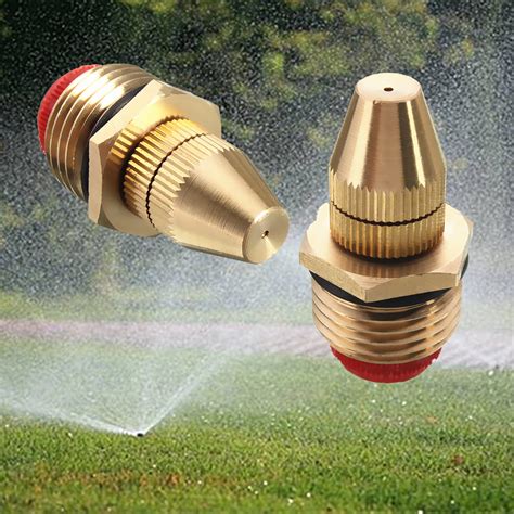 1/2 Inch Brass Adjustable Sprinkler Garden Lawn Atomizing Water Sprayer ...