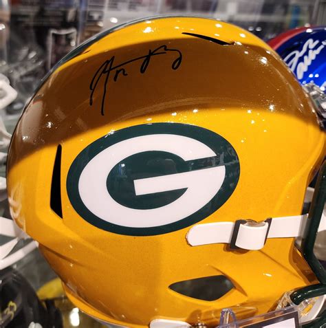 Aaron Rodgers Autographed Helmet w/ Fanatics COA | Icons and Heroes