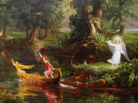 Thomas Cole - The Voyage of Life Youth 1842 detail | Art thomas ...