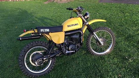 1977 Suzuki PE250 - restored and running! - YouTube