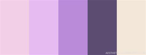 light purple color palette - Aesthetic Color Palette