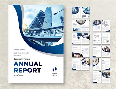 Annual Report Layout Design Template