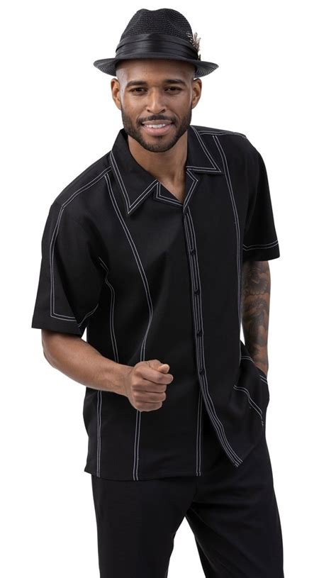 Montique 2021 Mens Walking Suits Black - Mens Leisure Suits