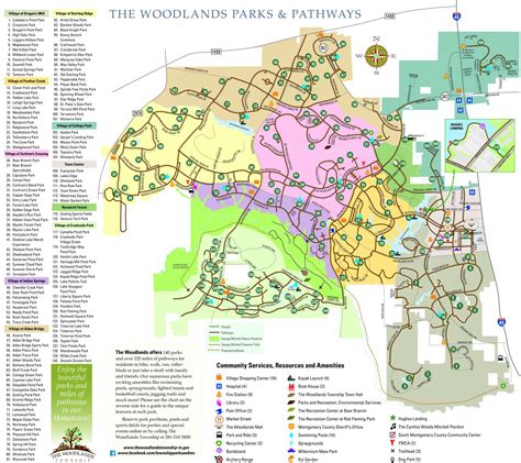 Map of All the Parks and Trails in The Woodlands - HAR.com