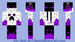 Purple Electrified Enderman Minecraft Skin