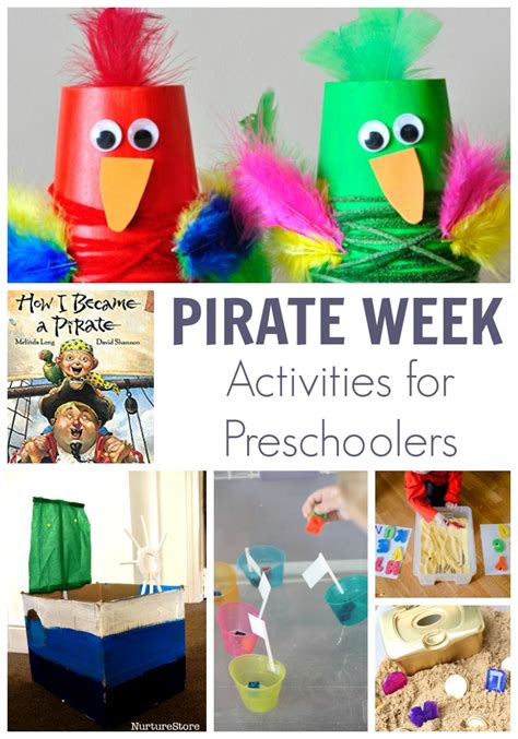 Pirate Week Activities for Preschoolers featuring How I became a Pirate