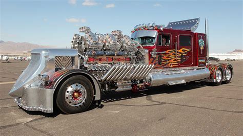 This Custom Big Rig Known As Thor 24 Has 24 Cylinders, 12 Superchargers ...