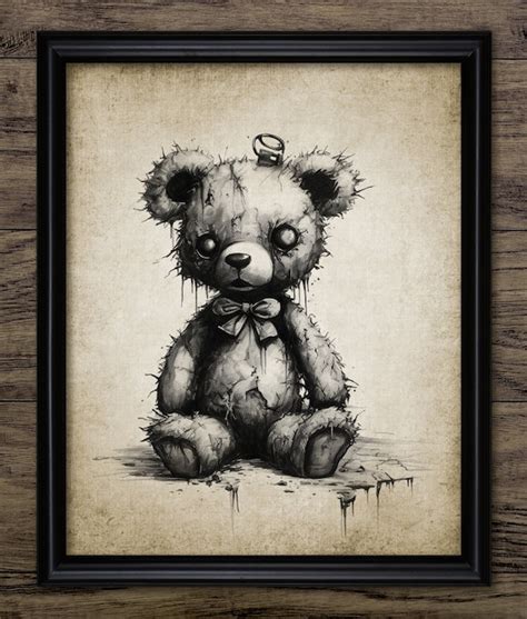 Broken Teddy Bear Drawing