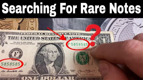 Searching $1 Bills for Rare Star Notes and Cool Serial Numbers - YouTube