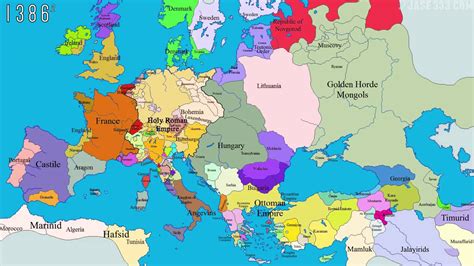 1000 Years Time Lapse Map of Europe - YouTube