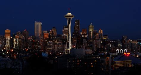 Razor Sharp Insights: Seattle Skyline At Night