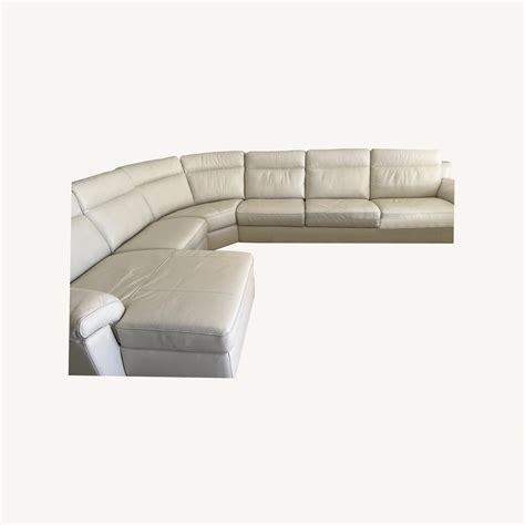 Macy's 6-piece Leather Sectional Sofa - AptDeco