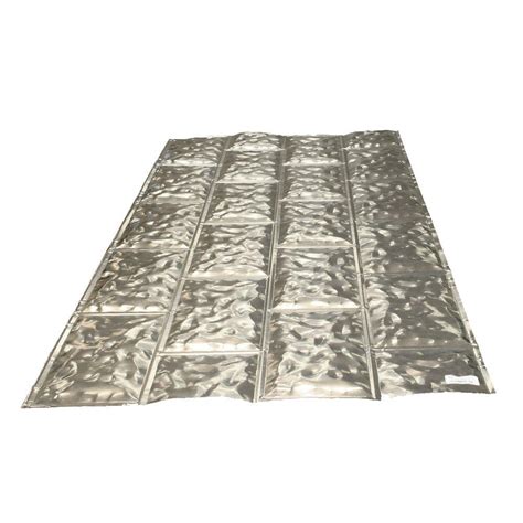 Gibraltar Building Products 1/8 in. x 28 in. x 5 ft. Galvanized Metal ...