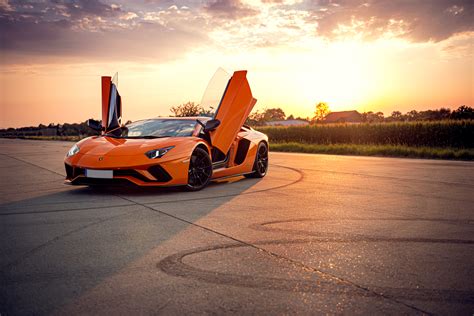 Orange Lamborghini Aventador 4k Wallpaper,HD Cars Wallpapers,4k ...