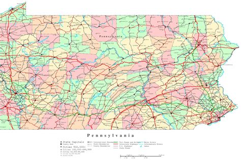 Pennsylvania Map Printable - Printable Word Searches