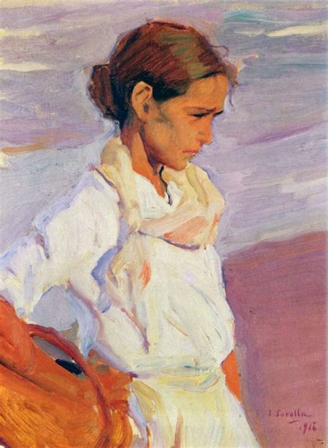 Eine Fischerin in Valencia | Joaquín Sorolla y Bastida | Malerei kunst ...